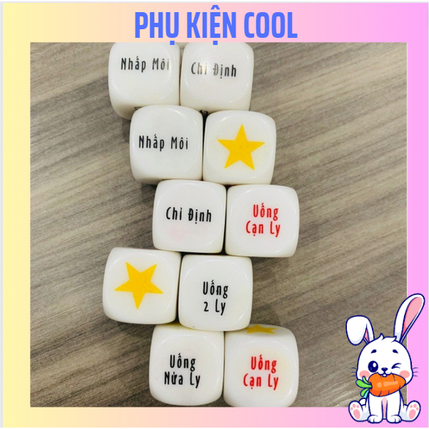 Xúc Xắc Uống Bia 6 Mặt,Xí Ngầu Uống Bia Cực Chill