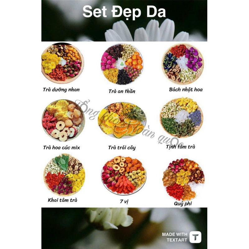 Trà hoa quả pha sẵn các loại trà chỉ 10k/1 gói