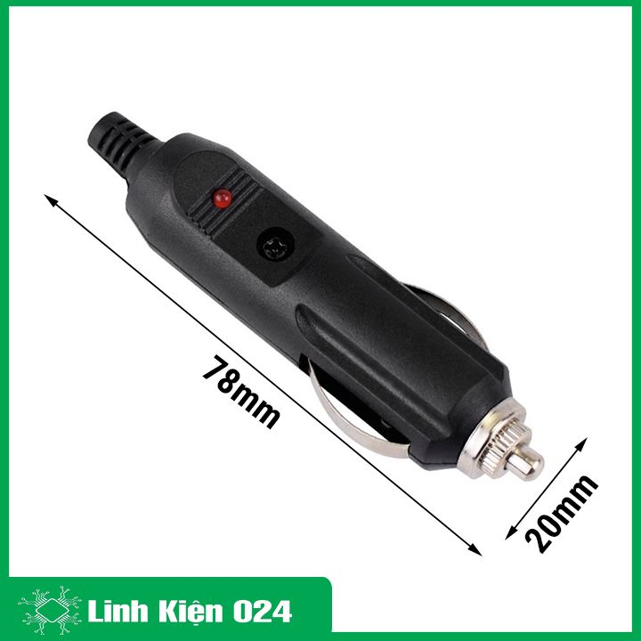 Tẩu điện 12V dùng nguồn điện ô tô có đèn báo