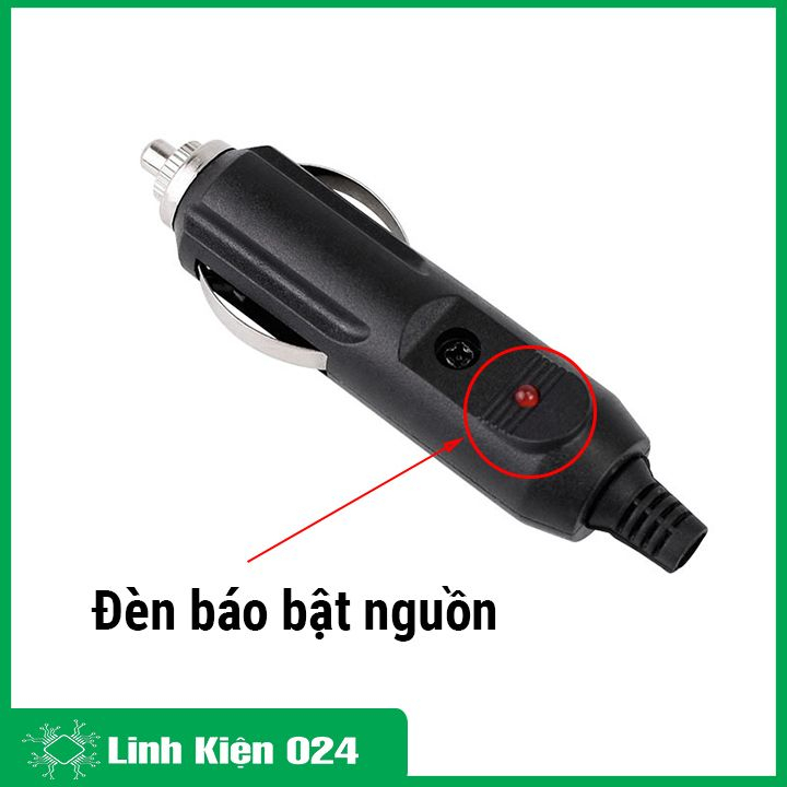 Tẩu điện 12V dùng nguồn điện ô tô có đèn báo