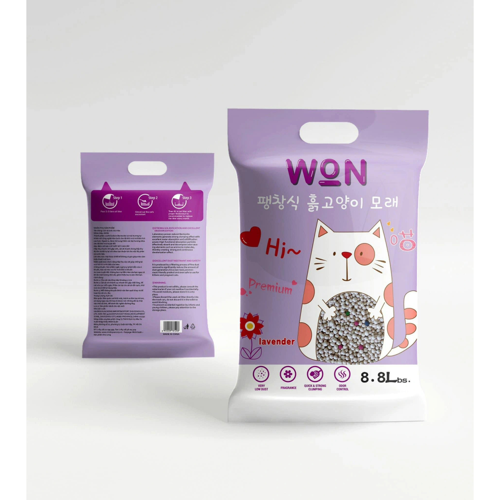 Cát vệ sinh cho mèo Germany/Best in show/Won 5L/8L