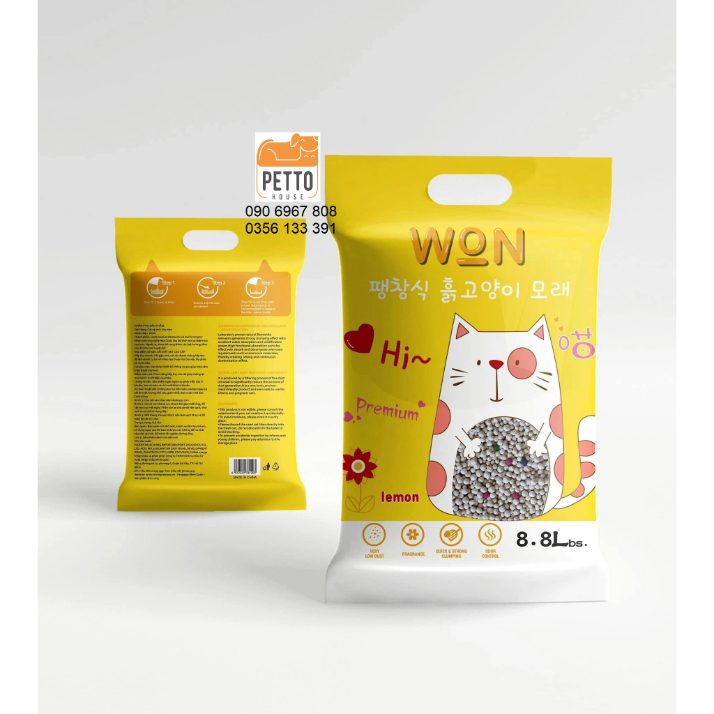 Cát vệ sinh cho mèo Germany/Best in show/Won 5L/8L