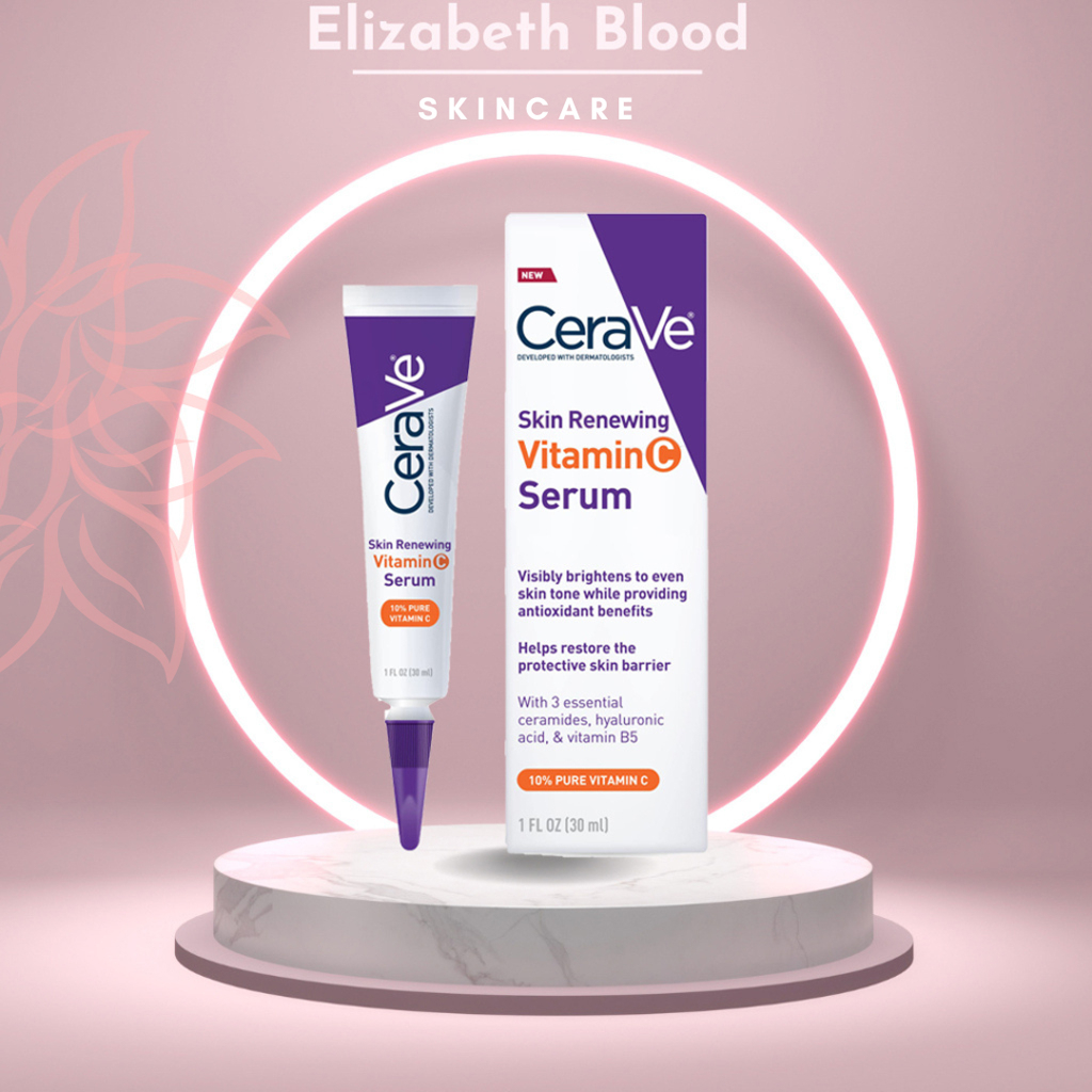 Serum Cerave Skin Renewing Vitamin C 10% Pure, mịn da, mờ thâm giúp da luôn tươi sáng 30ml -Cerave -ElizabethBlood
