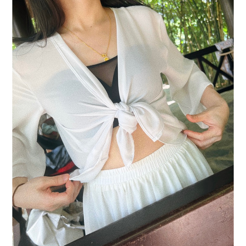 Áo Khoác Kimono Trơn Dáng Ngắn Meily Design