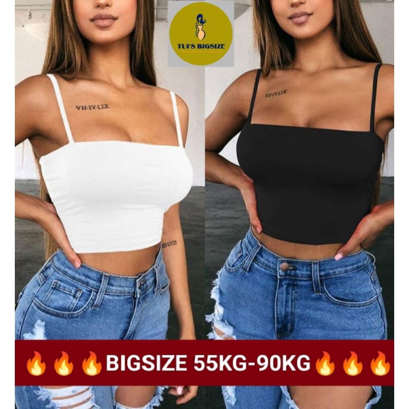 ÁO THUN CROPTOP 2 DÂY BIGSIZE 🔥🔥🔥