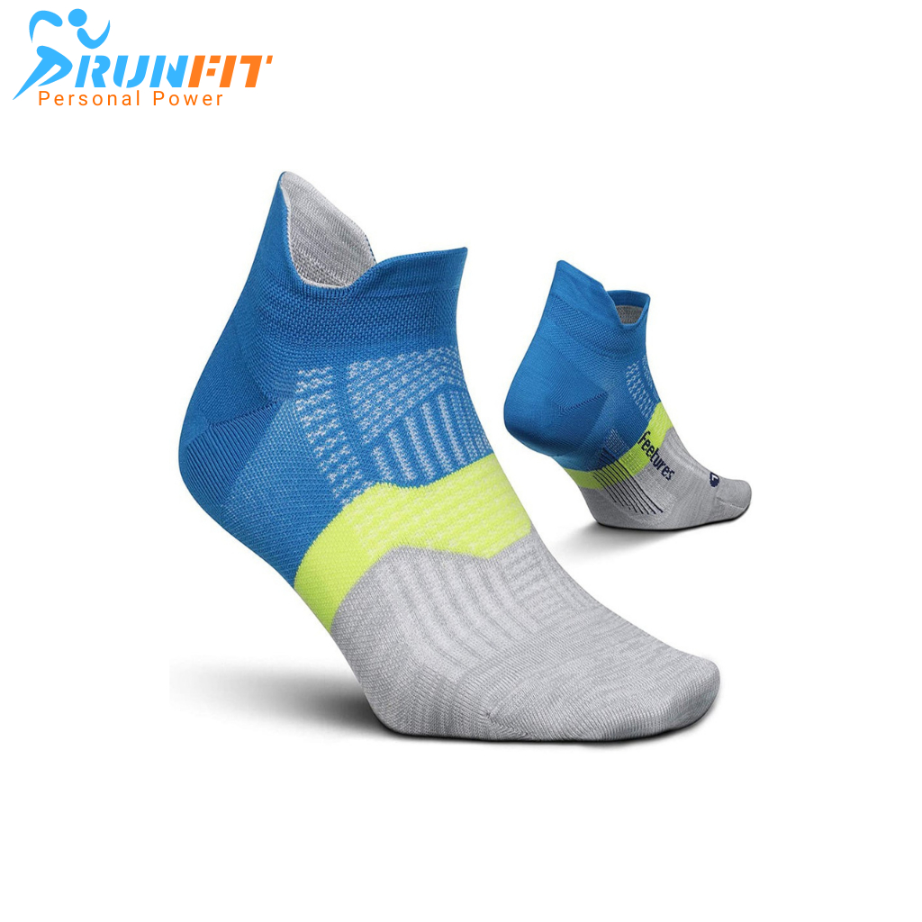 Tất vớ chạy bộ Feetures cổ ngắn thể thao nam nữ, hàng dệt kim xuất khẩu Mỹ, 3 size M L XL, chất liệu 83% cotton