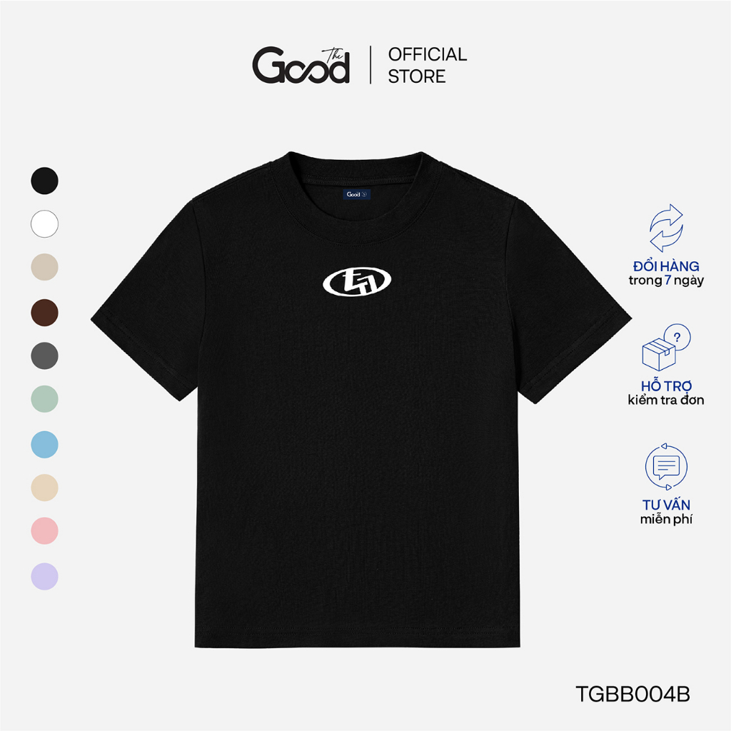 Áo Thun Baby Tee THE GOOD "Planet", Áo Phông Nữ Trơn Basic Form Ôm Chất Liệu Cotton Thấm Hút Mồ Hôi