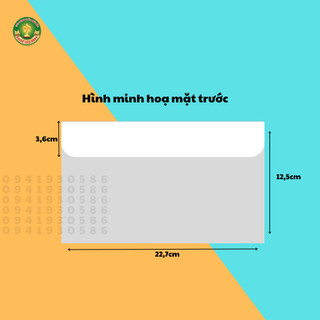 100 chiếc Phong bì trắng A6 có keo dán