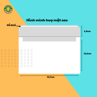 100 chiếc Phong bì trắng A6 có keo dán
