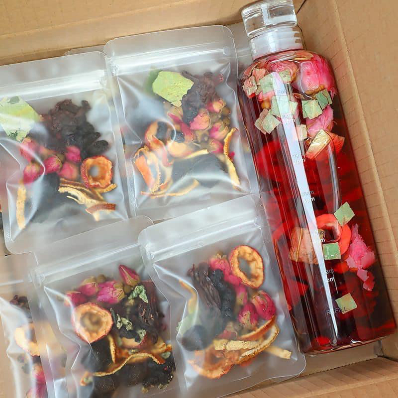 Trà hoa quả pha sẵn các loại trà chỉ 10k/1 gói