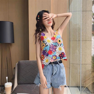 Áo ba lỗ hoa len móc [ Hàng order ]