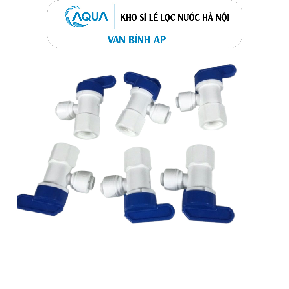 Van bình áp - van khóa ren trong 13 ra dây 6mm nối nhanh dùng trong máy lọc nước