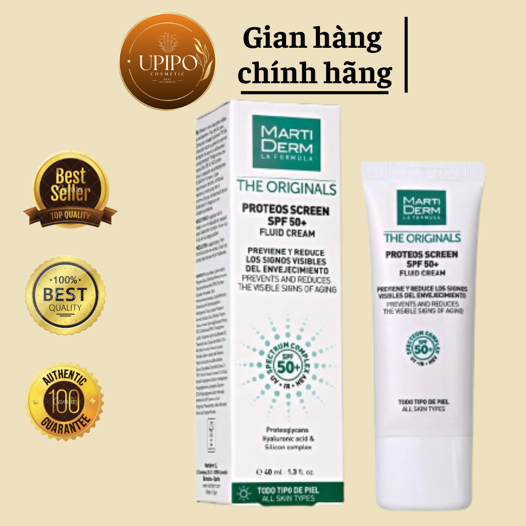 Kem chống nắng MartiDerm the Originals cho da dầu mụn duy trì độ ẩm cải thiện sắc tố da SPF50+ 40ml
