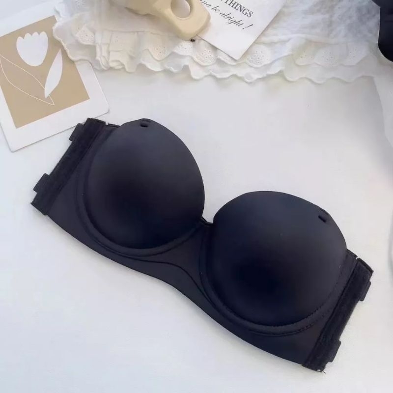 Áo lót su cúp ngực, không dây,  chống tụt nâng đẩy tôn vòng 1.