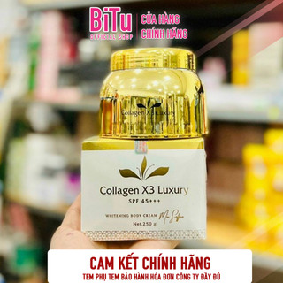 Kem body Collagen X3 Luxury kích trắng da chính hãng Mỹ Phẩm Đông Anh Collagen x3 Luxury whitening 250