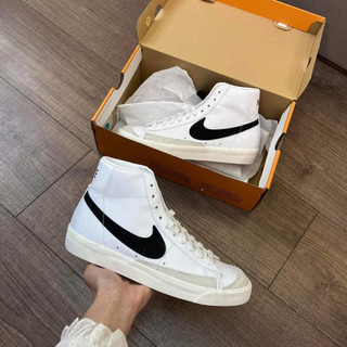 [ Chính Hãng ] Giày Sneaker Nike Blazer Mid ‘77 Vintage White Black Next Nature BQ6806-100 / DO1344 101 Trắng Đen