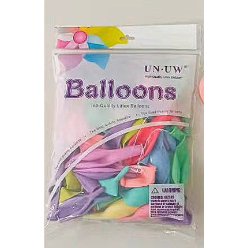 100 Bong bóng pastel tròn 10in thổi ra 25cm