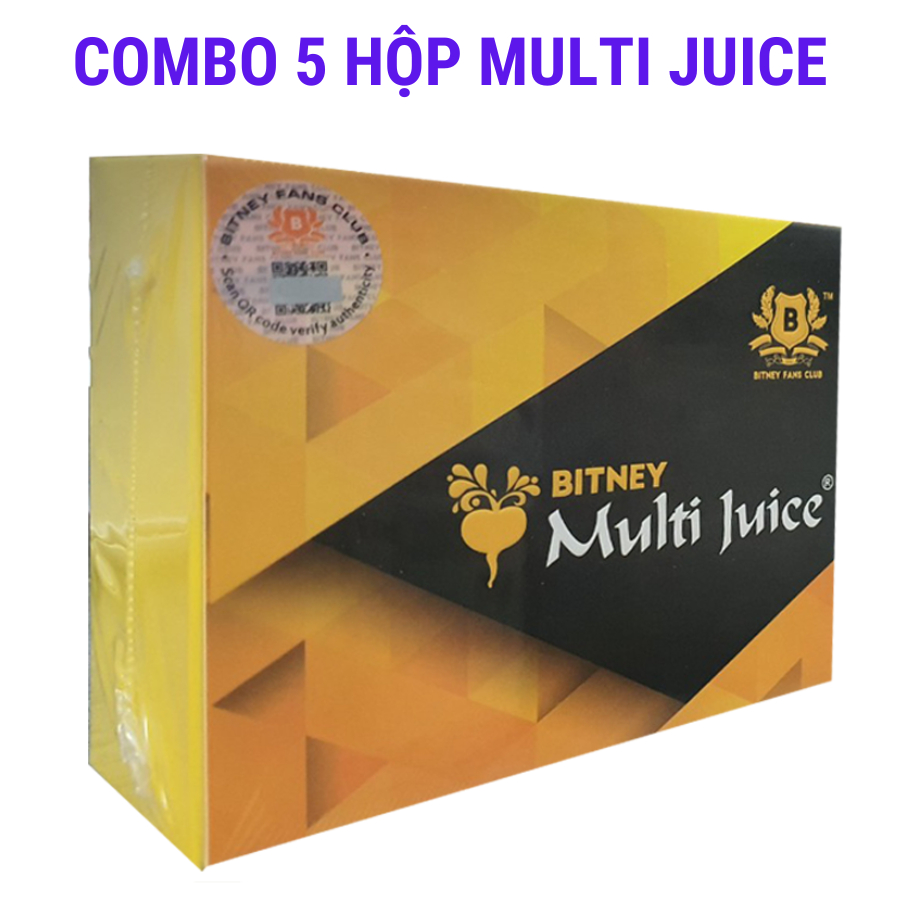 Combo 5 hộp Multi Juice 10 gói của Malaysia cân bằng chức năng sinh lý nam nữ - 10 gói/hộp