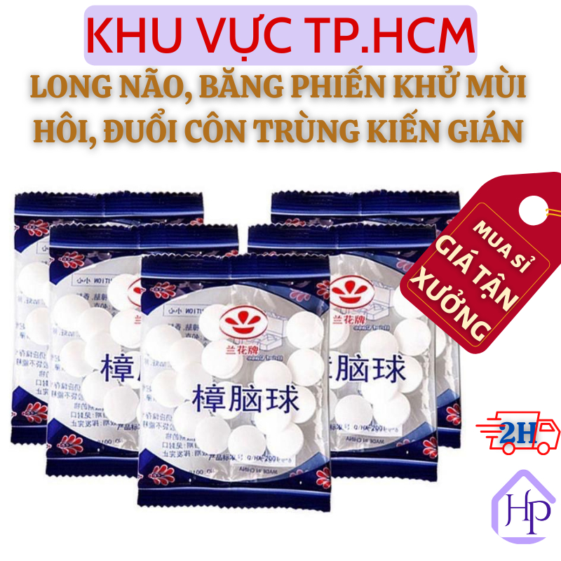 Long Não Băng Phiến Thơm Khử Mùi, Đuổi Gián, Côn Trùng, Nấm Mốc, Khử Mùi Nhà Vệ Sinh, Bịch 20 viên tiện dụngkhosihungphu