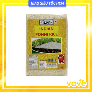 Gạo hạt ngắn, nhỏ xíu ấn độ singh ponni rice, 1kg