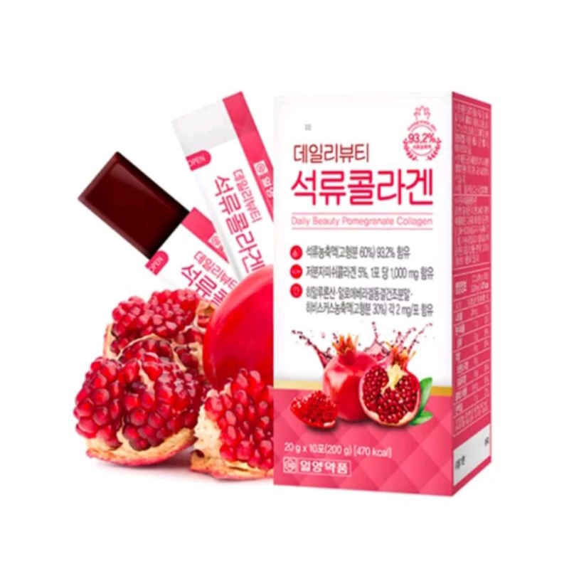 Thạch lựu Collagen Daily Beauty Hàn Quốc Hỗ trợ đẹp da ( 1 hộp 10 gói)