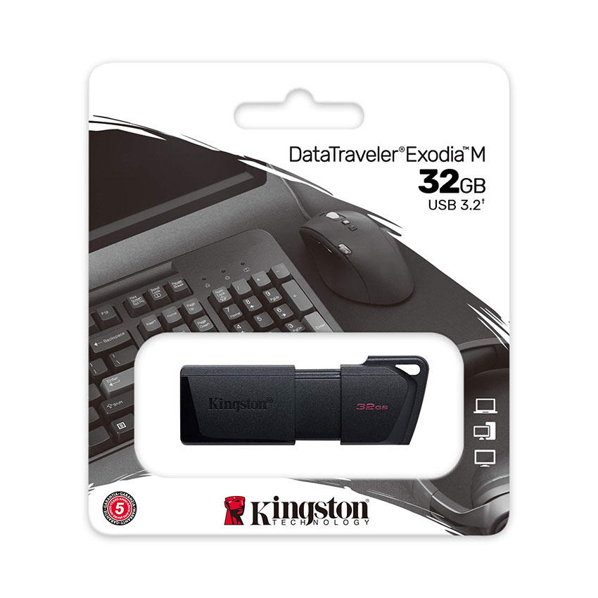 USB 3.0 Kingston 64GB DataTraveler Exodia M USB Flash Drive (DTXM/64G)- Hàng chính hãng