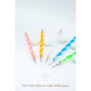 Set 5 bút chấm bi 2 đầu, bút chấm bi trang trí móng (Set)