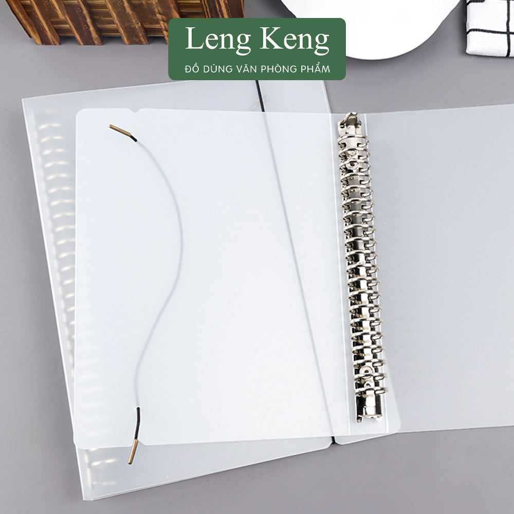Sổ còng Leng Keng bìa sổ còng A4 A5 B5 binder còng sắt 4 9 6 20 26 30 còng làm sổ tay, sổ ghi chép, take notes, bujo.