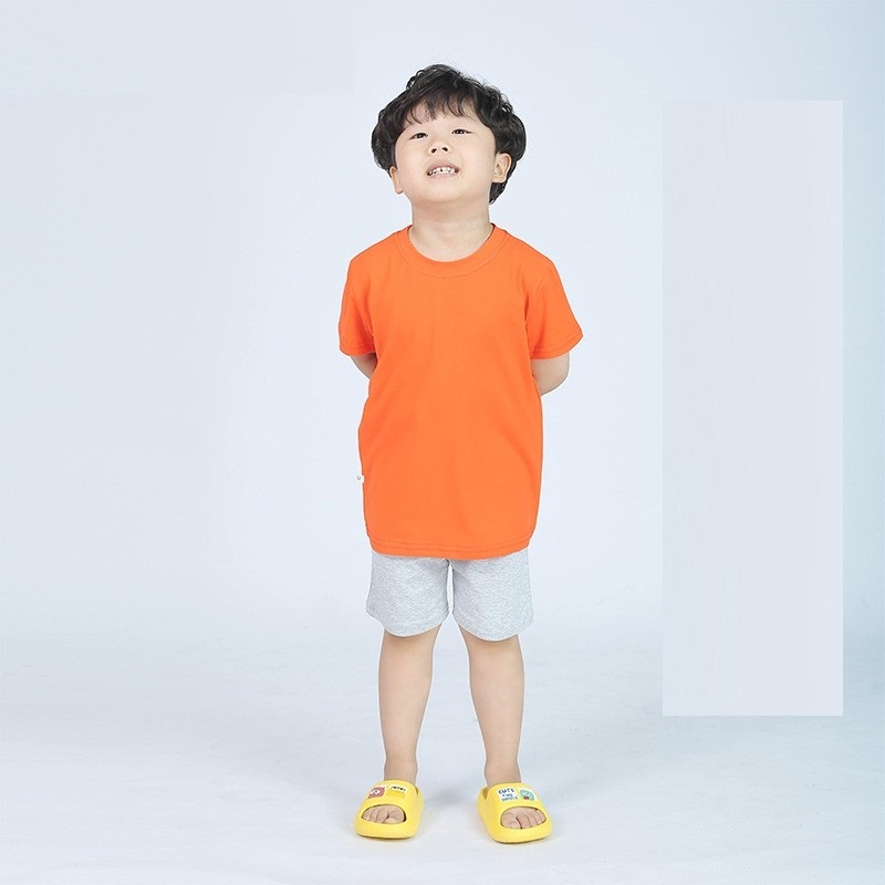 Áo thun trẻ em trơn chất liệu cotton mặc mát, dáng đẹp