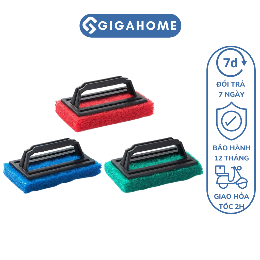 Cọ Chà Bếp GIGAHOME Tẩy Sạch Mọi Vể Bẩn Bám Chắc Chắn, Có Tay Cầm 3365