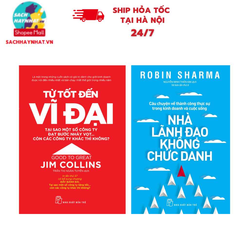 Sách Combo từ tốt đến vĩ đại + Nhà lãnh đạo không chức danh