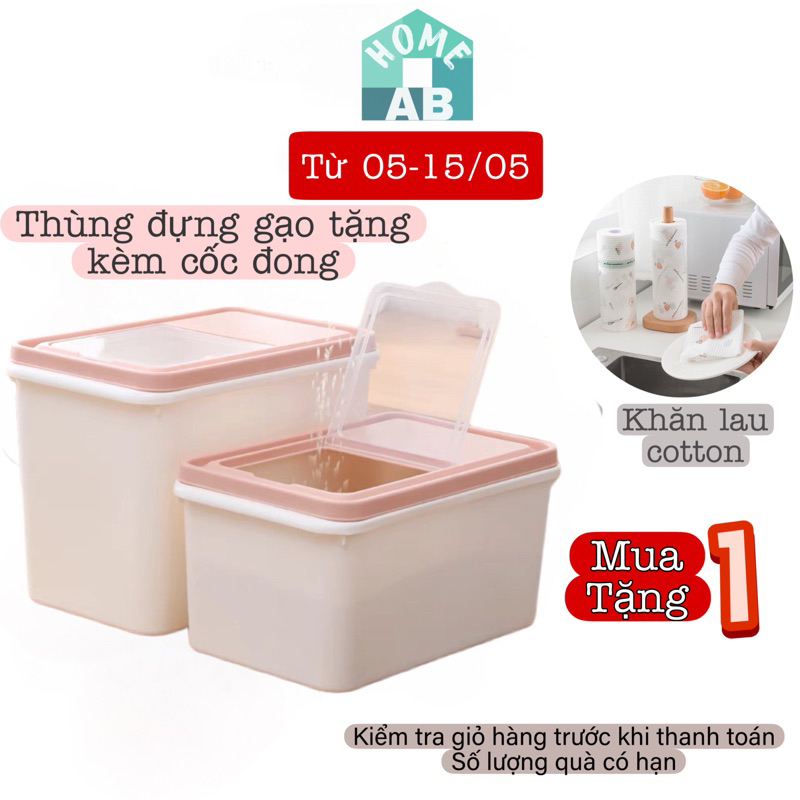 Thùng Đựng Gạo Thông Minh 15kg Chống Ẩm, Chống Mốc, Chống Côn Trùng Cho Nhà Bếp