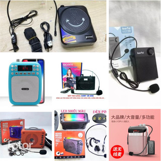 [FREESHIP] MÁY LOA TRỢ GIẢNG LECOO MCS10, E898, S12, K9A, LEERFEI E-3013 K-01, ZQS301B,  ZQS302 LED - MIC KHÔNG DÂY FM
