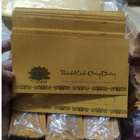 COMBO 20 BÌ THƯ THÀNH KÍNH CÚNG DƯỜNG 16.5X8CM GIẤY KIM TUYẾN SIÊU ĐẸP