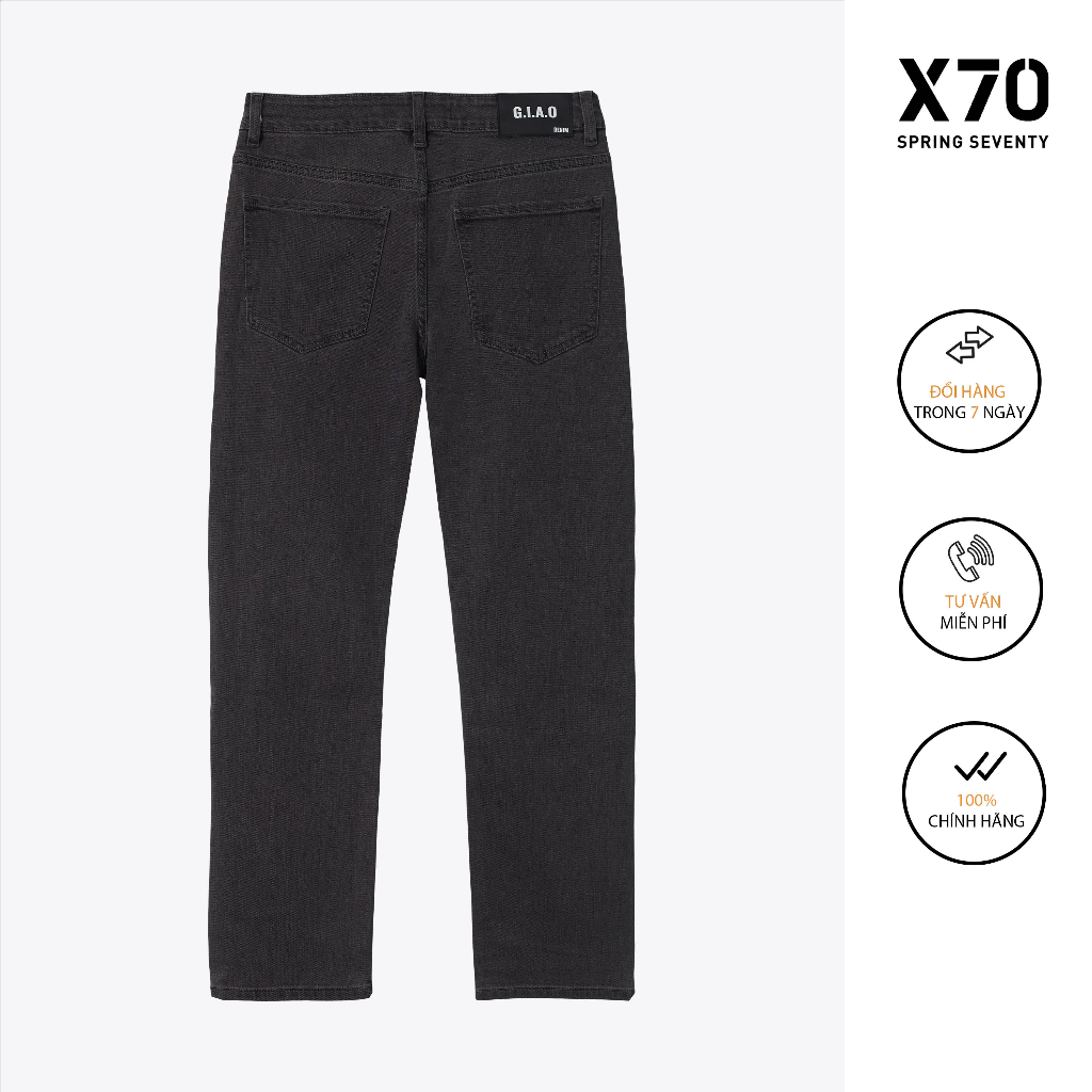 Quần Jeans Nam Dark Grey Thời Trang X70 - 11650024