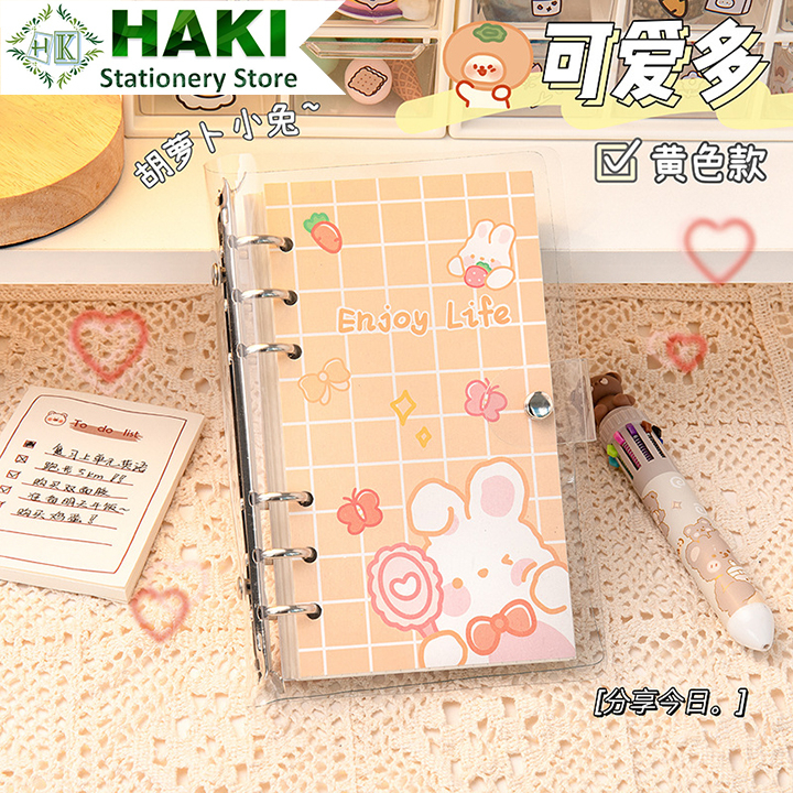 Sổ còng bìa PVC HAKI 200 trang phong cách hoạt hình dễ thương S01