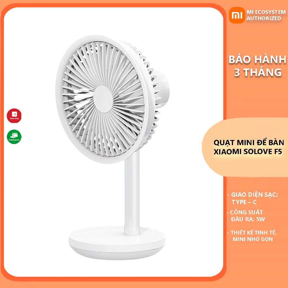 Quạt mini để bàn Xiaomi Solove F5 - Bảo hành 3 tháng - Shop Điện Máy Center