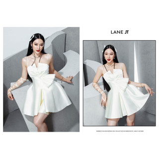 Đầm dự tiệc cúp ngực thiết kế nơ dáng xòe sang chảnh bigsize Kim Ngân từ 50 kg đến 100 kg M/L/XL/XXL Đầm đỏ bigsize