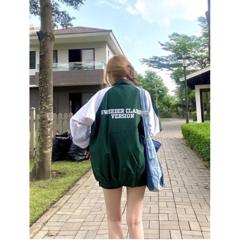 Áo khoác dù JACKET Cao Cấp SWDR khóa Zip UNISEX form rộng nam nữ chất dù 2 lớp dày dặn TPP FASHION 17