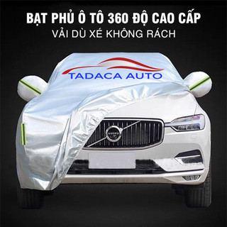 Bạt phủ xe ô tô vải dù Oxford - Bạt phủ ô tô tráng nhôm 3 lớp chống nắng, chống mưa, chống xước - Bảo hành 12 tháng