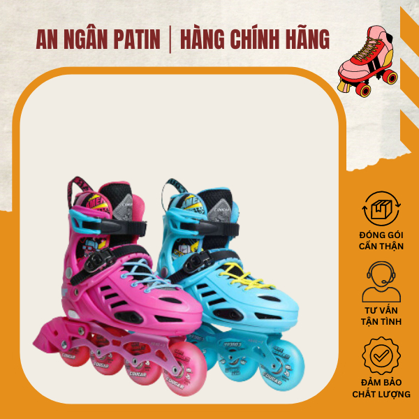 Giày Patin Cougar MZS 313 QS (2 màu) ⚡ CAO CẤP ⚡ Giày trượt patin dành cho trẻ em - thiết kế hợp kim chịu lực chắc chắn