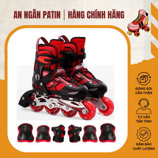 Combo Giày Patin Cougar 835lsg ⚡ ƯU ĐÃI LỚN ⚡ Combo Giày + Mũ + Bảo vệ tay chân chính hãng Cougar siêu xịn