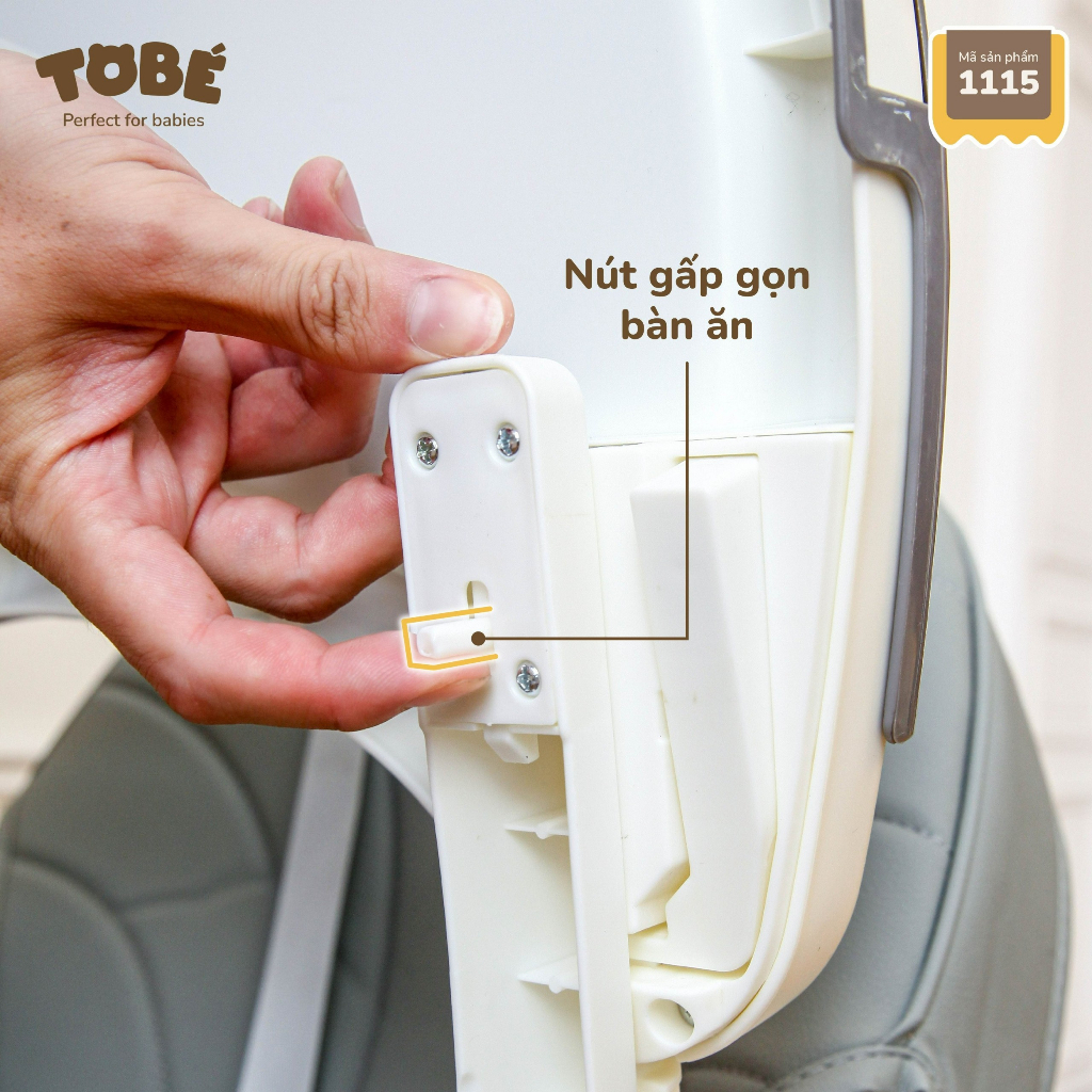 Ghế ăn dặm ricard pro 2.0 thế hệ mới có 3 chế độ ngả lưng gấp gọn lunakidsbaby