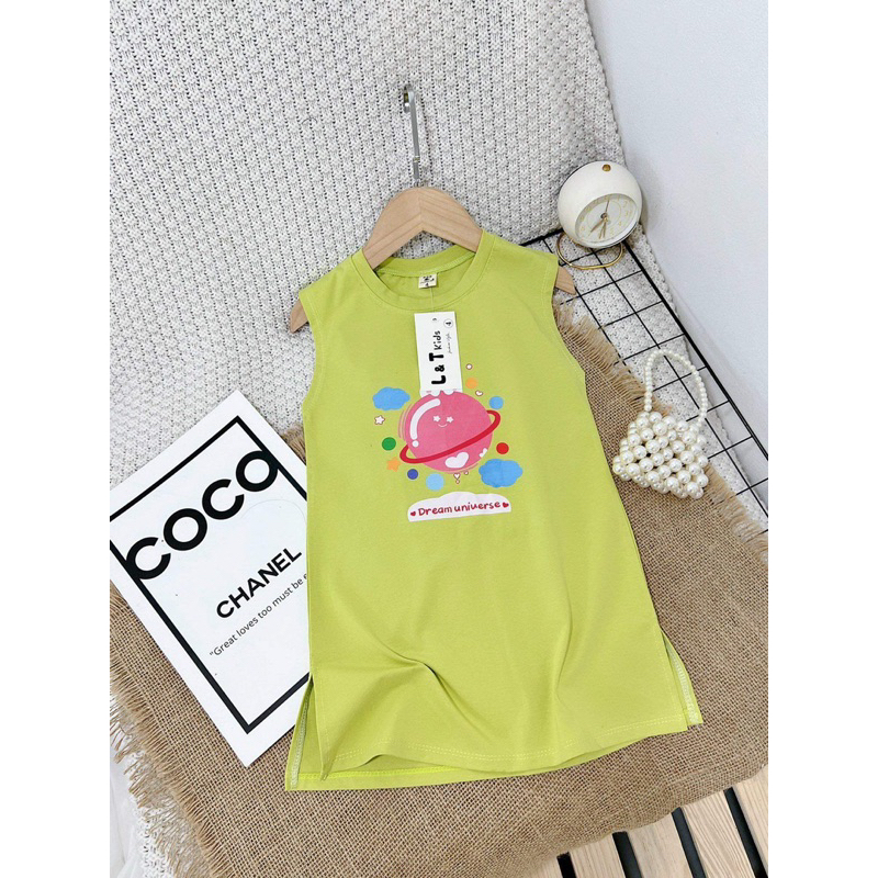 Váy xuông cotton phong cách hàn quốc cho bé gái