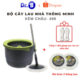 Cây lau nhà thông minh 498 giặt và vắt trong cùng một chậu (hàng chính hãng) - GiaDungDrb