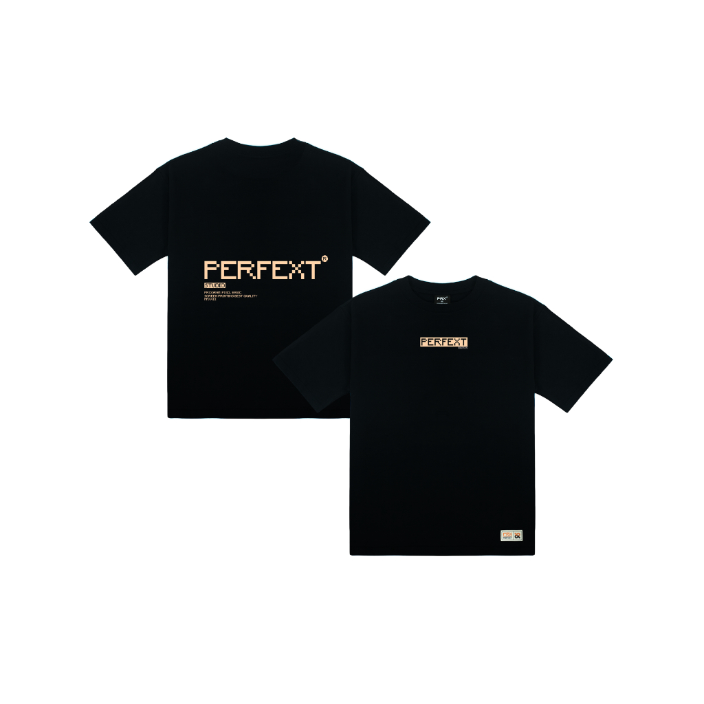 Áo thun unisex Perfext Pixel Tee 100% Cotton Áo Phông Nam Nữ Hoạ Tiết In Lụa