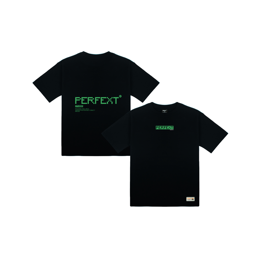 Áo thun unisex Perfext Pixel Tee 100% Cotton Áo Phông Nam Nữ Hoạ Tiết In Lụa