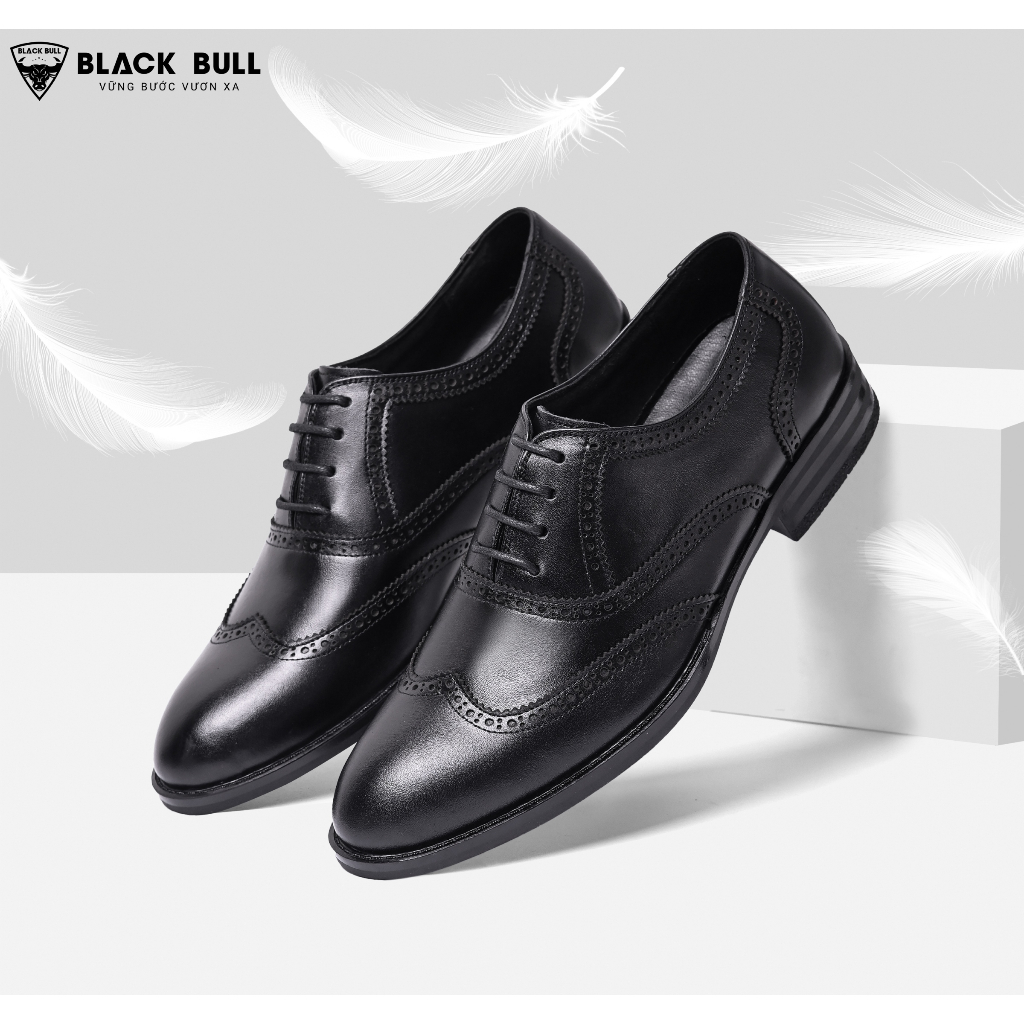 Giày Công sở da bò Cao cấp BLACK BULL BB-17 Đen