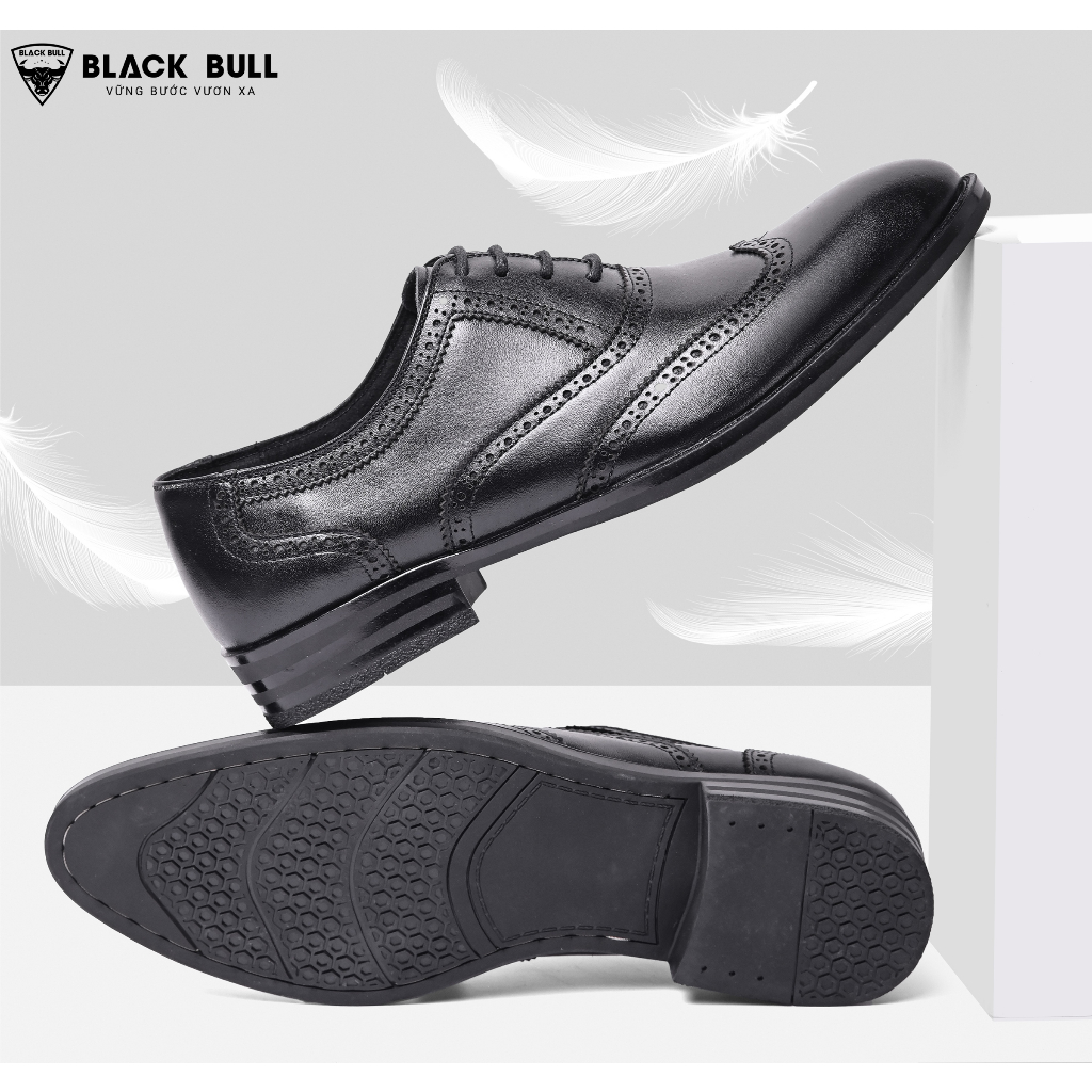 Giày Công sở da bò Cao cấp BLACK BULL BB-17 Đen