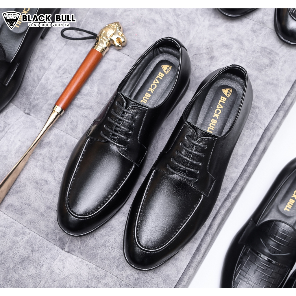 Giày Công sở da bò Cao cấp BLACK BULL BB-15 Đen